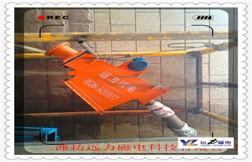 液体管道除铁器，上海液体管道除铁器_上海液体管道除铁器厂家应用安装示意图型12000高斯_可定制工作原理